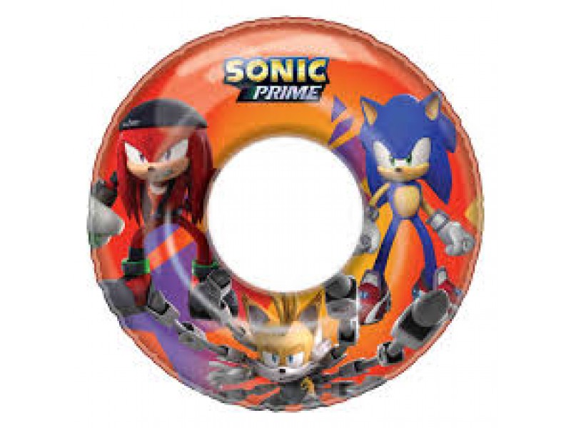 Kids' swimming float featuring a cartoon character from the animated series Sonic the Hedgehog.