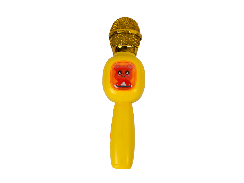 Microphone with lights, music, and voice filters