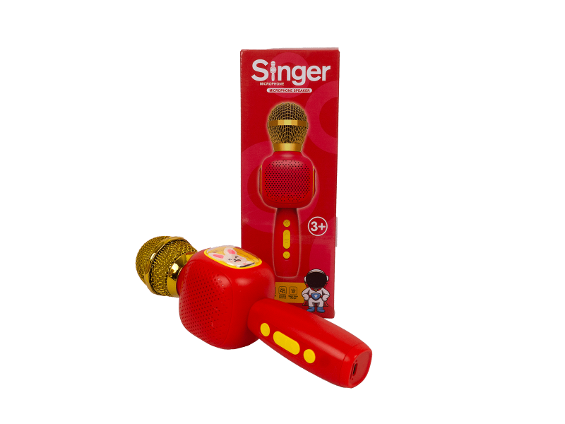 Microphone with lights, music, and voice filters