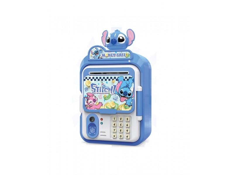 Stitch character multifunctional electronic piggy bank. 