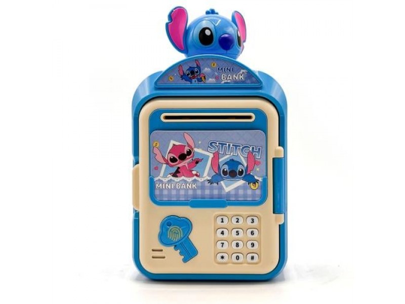 Stitch character multifunctional electronic piggy bank. 