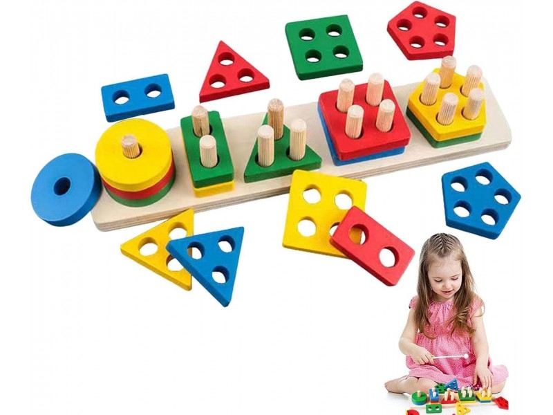 ألعاب تعليمية خشبية