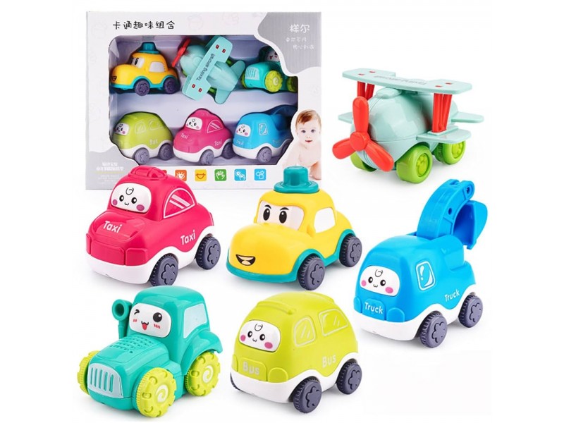 Yangen Cartoon Inertial Car Playset 