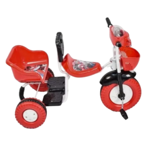 Colorful tricycle with double seat  Colorful tricycle with double seat