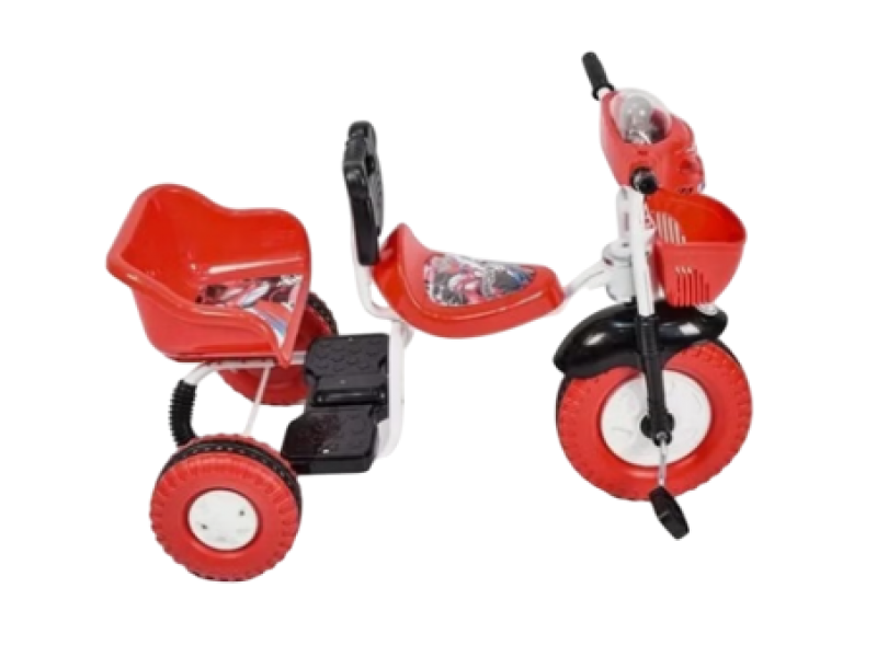 Colorful tricycle with double seat  Colorful tricycle with double seat