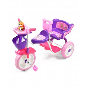 Tricycle with Basket - Pink and Purple  Tricycle with Basket - Pink and Purple