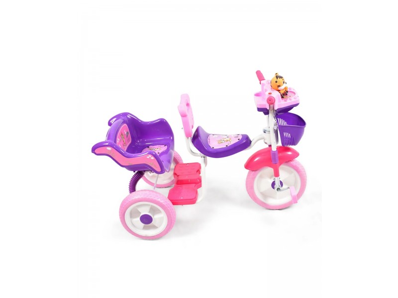Tricycle with Basket - Pink and Purple  Tricycle with Basket - Pink and Purple