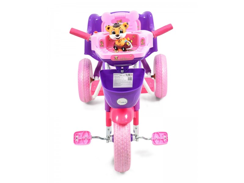 Tricycle with Basket - Pink and Purple  Tricycle with Basket - Pink and Purple