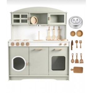 مطبخ باللون الاخضر الفاتح