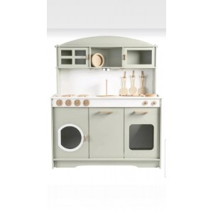 مطبخ باللون الاخضر الفاتح