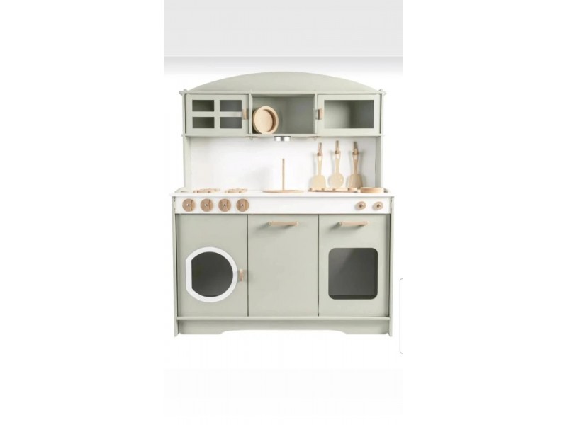 مطبخ باللون الاخضر الفاتح