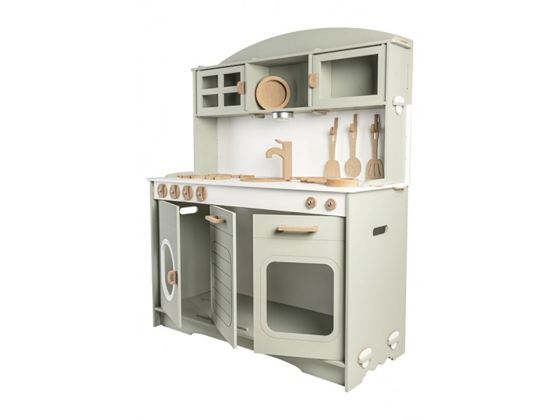 مطبخ باللون الاخضر الفاتح