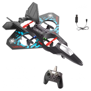 This is a remote-controlled fighter jet of the "Snatcher" model. 