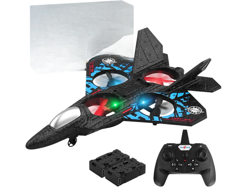 This is a remote-controlled fighter jet of the "Snatcher" model. 