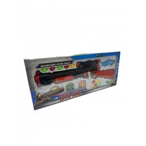 A game of launching a plastic ball towards targets