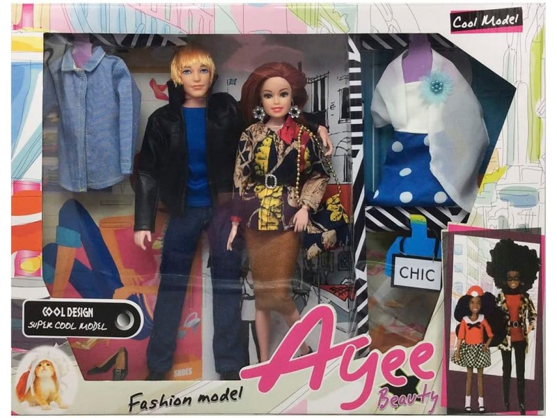 دمى عصرية للبنات والاولاد مقاس 12.5 انش، ازياء للمزج والمطابقة مع الاكسسوارات، العاب يدوية رقيقة للاعمار من 3 الى 13 سنة، متعددة الالوان