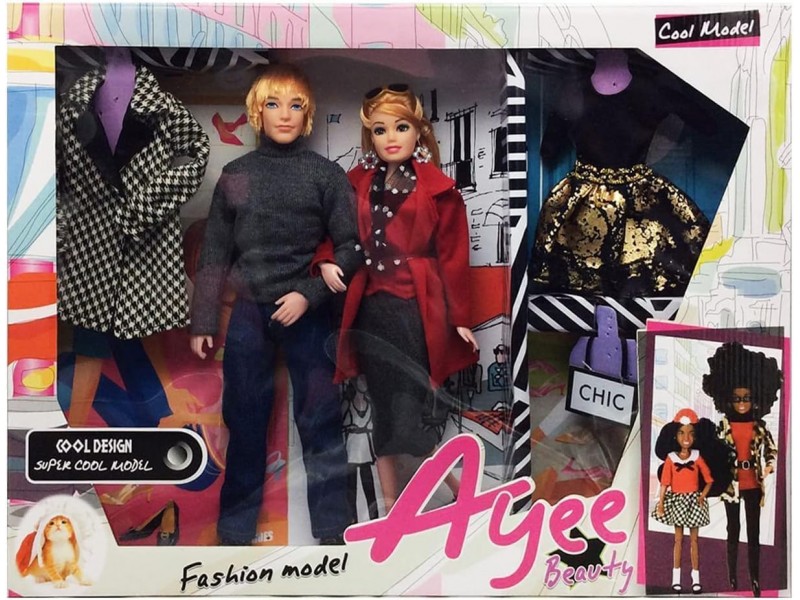 دمى عصرية للبنات والاولاد مقاس 12.5 انش، ازياء للمزج والمطابقة مع الاكسسوارات، العاب يدوية رقيقة للاعمار من 3 الى 13 سنة، متعددة الالوان