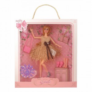 مجموعة عروسة بناتي مع اكسسوارات 