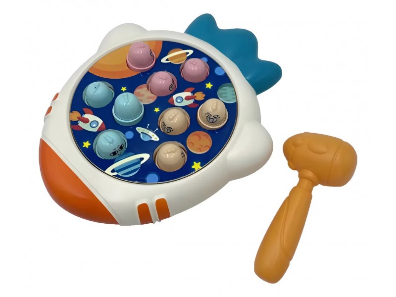 لعبة "اضرب الخلد" الصاروخية الكهربائية، لعبة تفاعلية للأطفال، لعبة تعليمية مبكرة