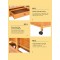 Baby Bayside Baby Cot, Double Wooden Cot, Rocking Cot with Wheels (Brown)