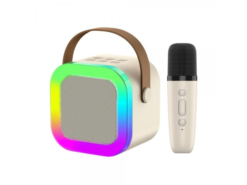 مكبر صوت لاسلكي K12 متوافق مع البلوتوث مع ميكروفون كاريوكي بأوضاع متعددة التوافق