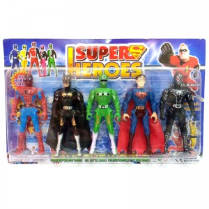  مجموعة مجسمات شخصيات الأبطال الخارقين للأطفال (5 قطع)
