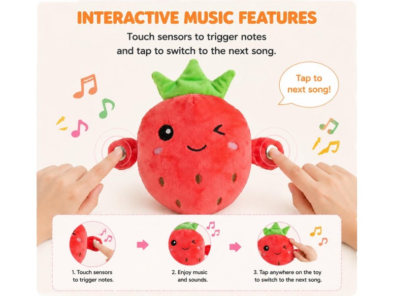 Memoji Interactive Sensory Toy for Kids | Smart Musical Toy that Responds to Clapping and Movement