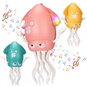 Dancing Octopus Toy for Kids: Electric Belly Crawling Octopus, Magical Dancing Musical Squid Toy