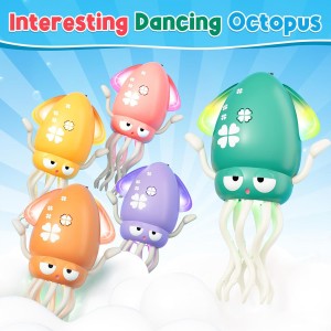 Dancing Octopus Toy for Kids: Electric Belly Crawling Octopus, Magical Dancing Musical Squid Toy