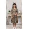 Wearing a girl's military dress