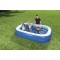 3D rectangular pool with glasses